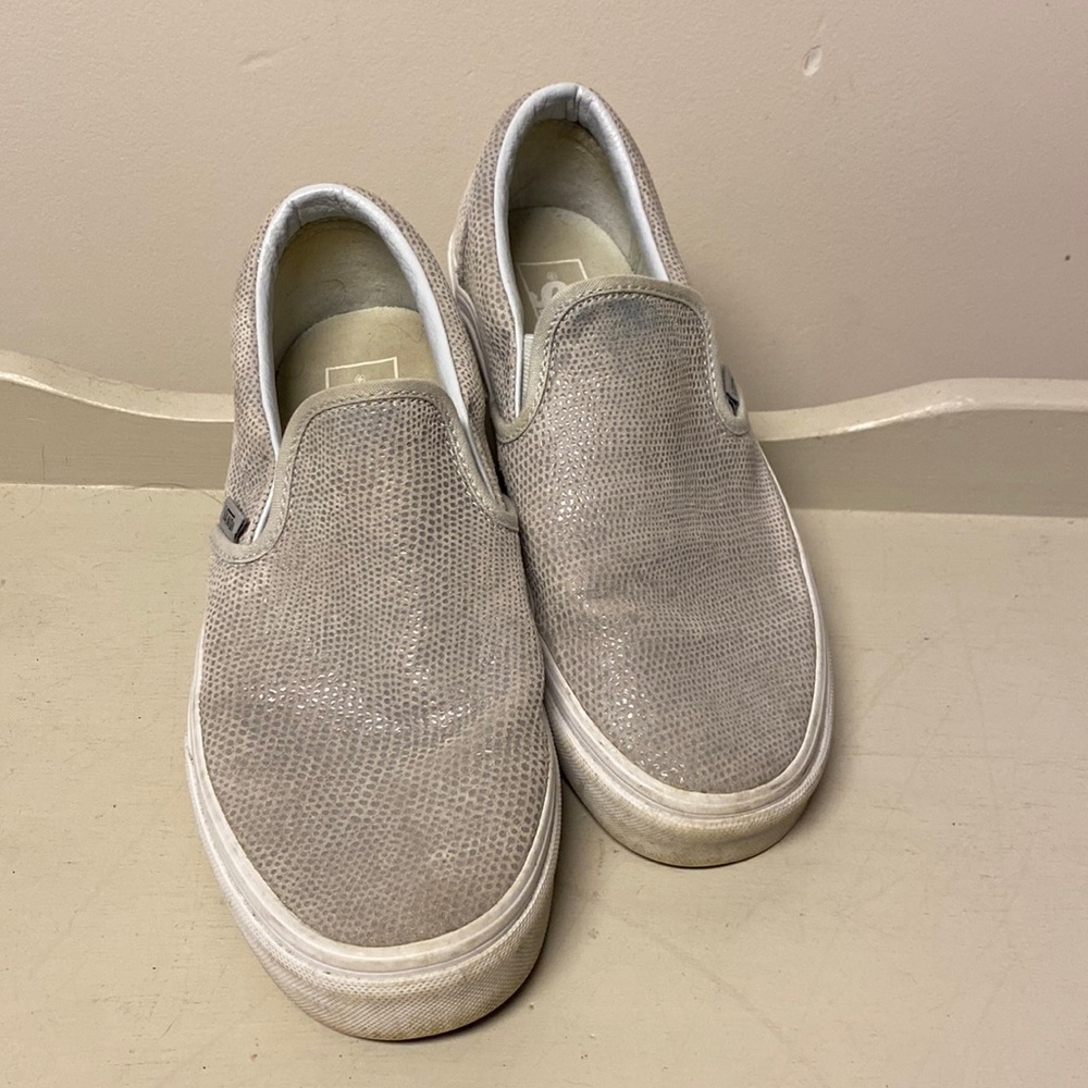 Snakeskin Vans Slip on